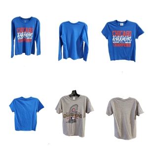 🎈🎈Bundle/ Three Chicago Cubs 2016 Championship  T Shirts Size Small